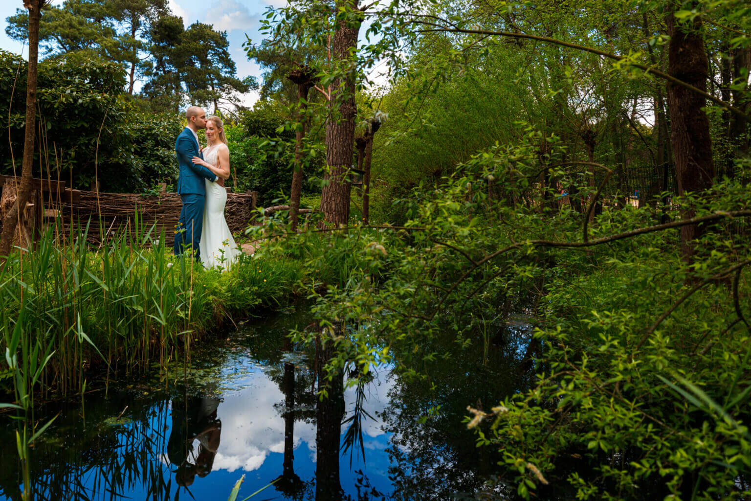reflectie bruidsfotograaf limburg